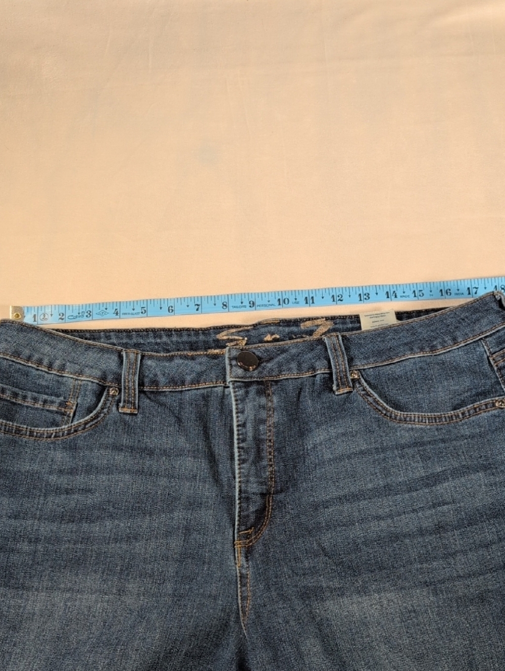 Seven7 Denim Jeans Weekend Shorts Size 16 - Picture 4 of 9